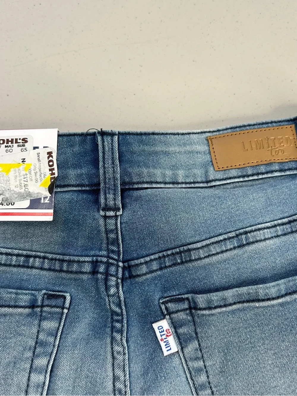 Limited Too Kids Jeans Size 12 Mini Mom Jean Blue Stretch